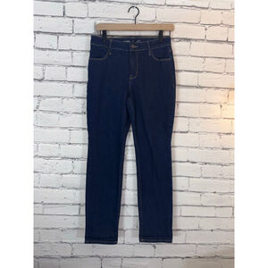 Women's Old Navy Jeans size 6 Petite High Rise Straight Leg Jeans Indigo Blue